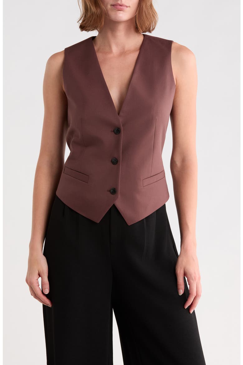 Aumara Vest, Main, color, DARK BROWN