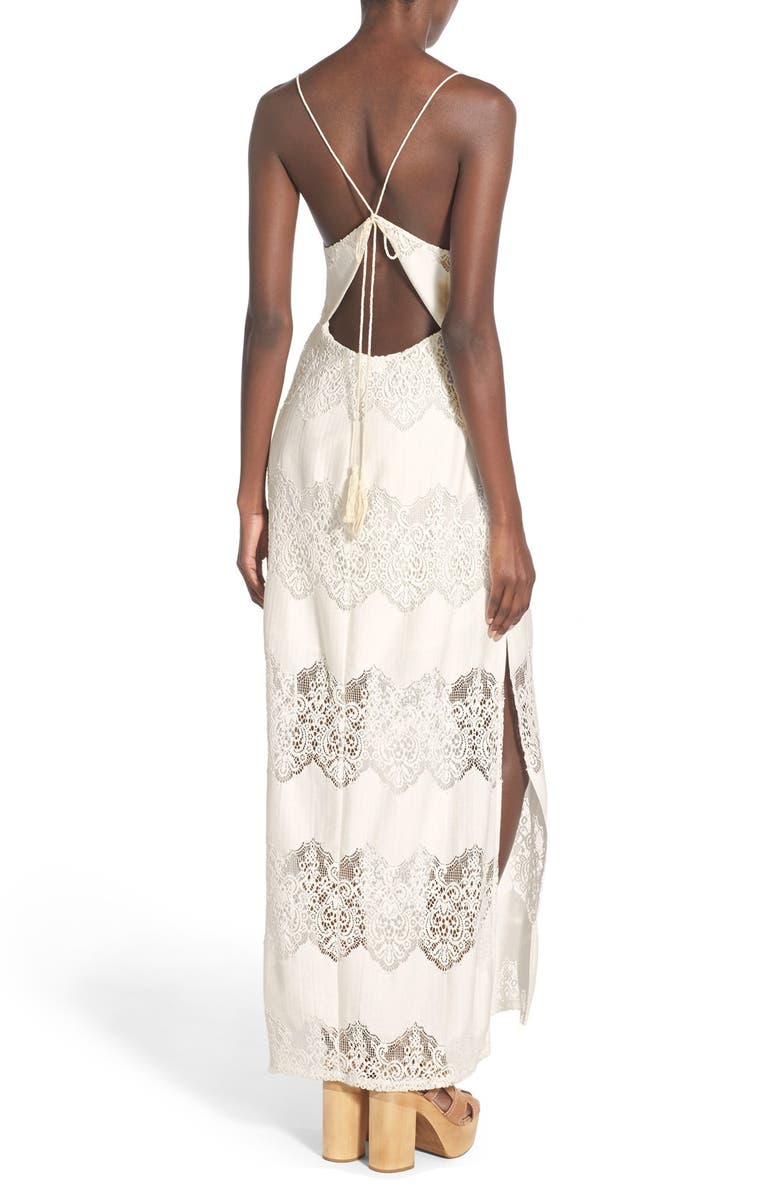 ASTR the Label ASTR Tassel Tie Lace Maxi Dress | Nordstrom