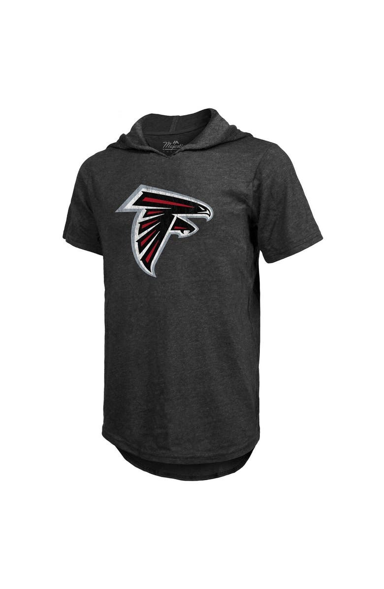 Majestic Threads Men's Majestic Threads Bijan Robinson Black Atlanta Falcons Player Name & Number Tri-Blend Slim Fit Hoodie T-Shirt, Alternate, color, 