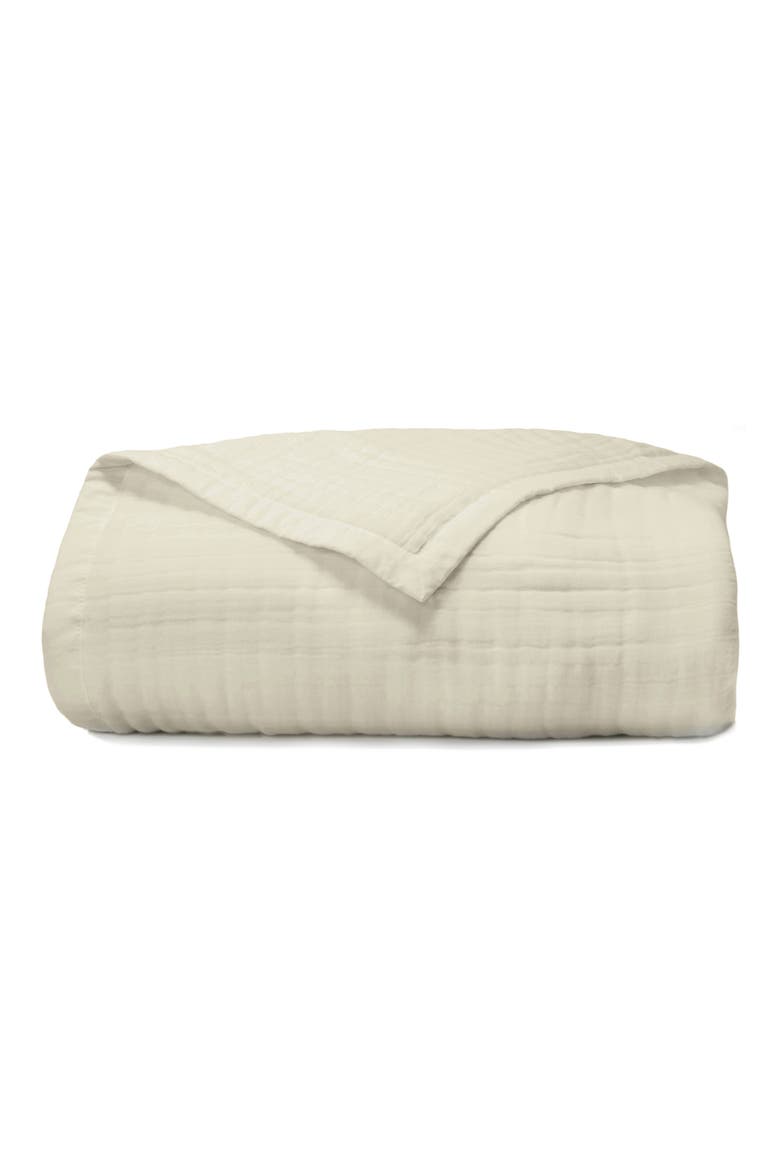 Cloud Cotton Gauze Blanket, Main, color, IVORY