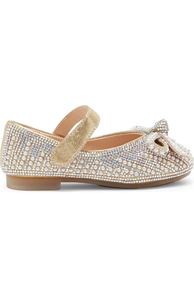 Doe A Dear Kids' Imitation Pearl & Rhinestone Embellished Flat, Alternate, color,