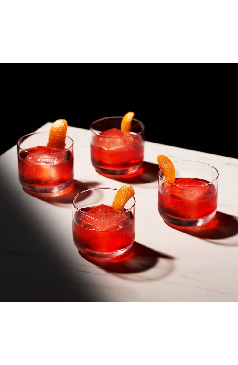 Viski Raye Crystal Negroni Glasses Set of 4, Alternate, color, Clear