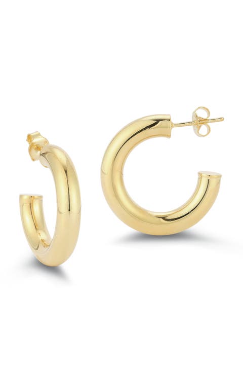 Tube Hoop Earrings