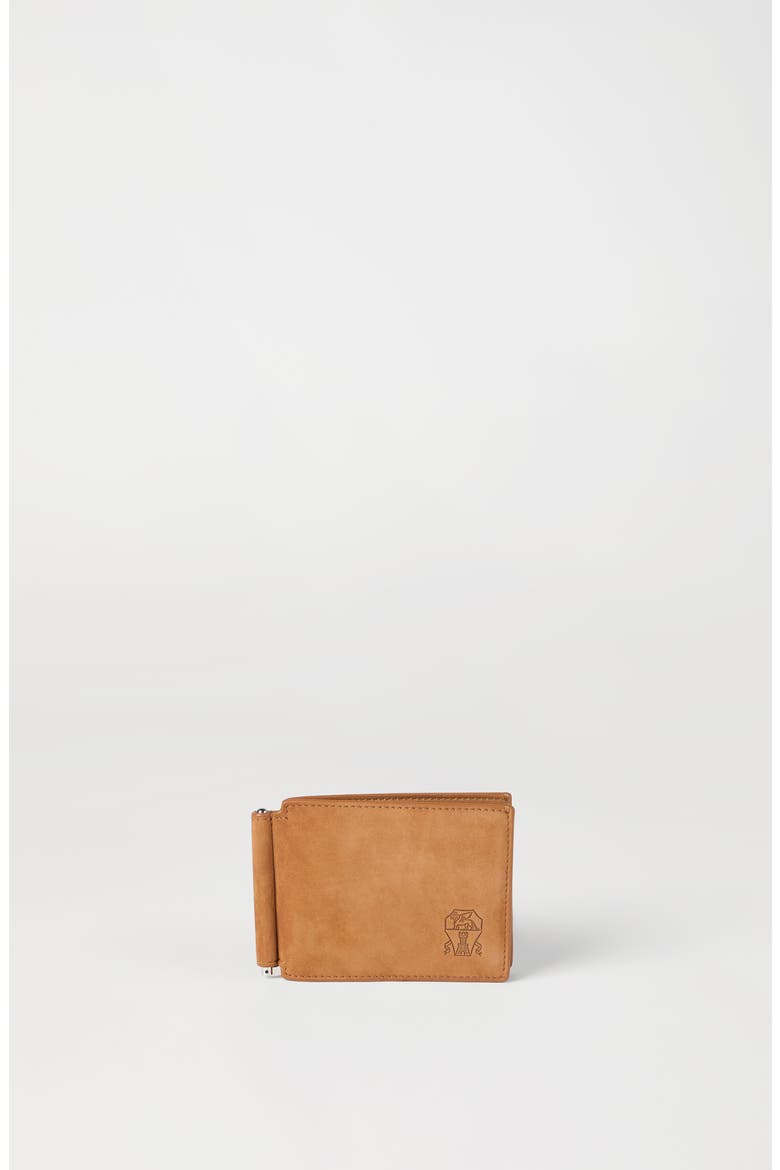 Nubuck wallet, Alternate, color, Cognac