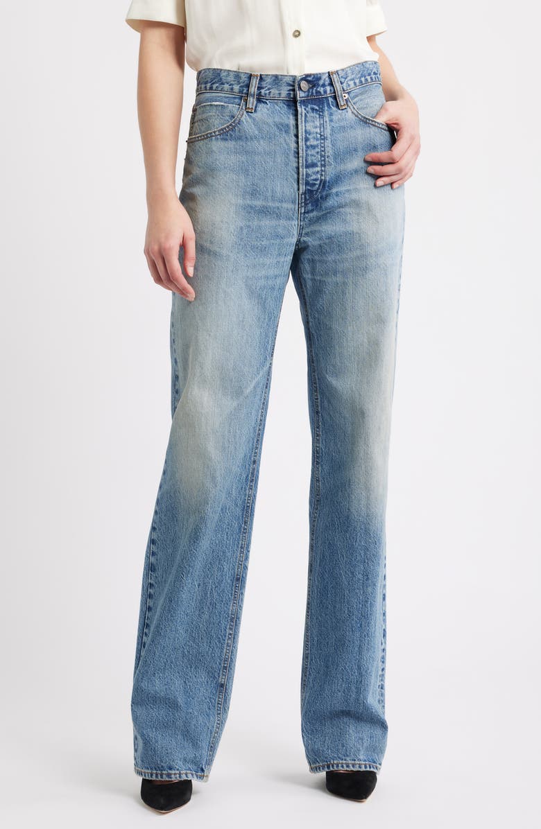FRAME The Stack Straight Leg Jeans, Main, color, Psychic