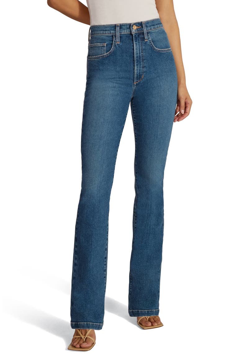 The Valentina Super High Waist Bootcut Jeans, Main, color, ASCOT