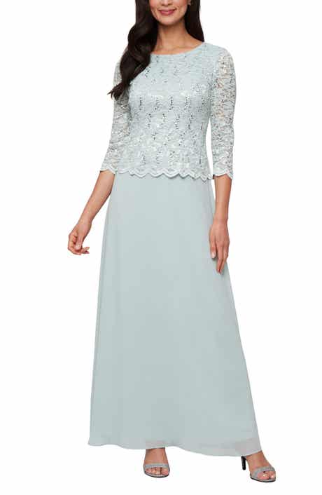 Mock Two-Piece Formal Gown