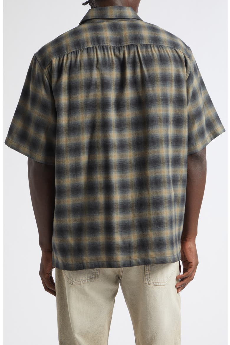 Every Check Short Sleeve Cotton & Wool Button-Up Shirt, Alternate, color, YUKON CHECK