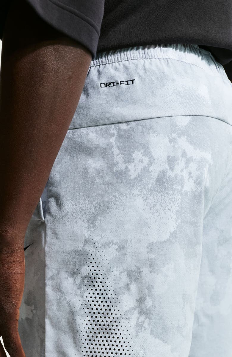 Nike Dri-FIT Woven Drawstring Shorts, Alternate, color, Pure Platinum/ Black