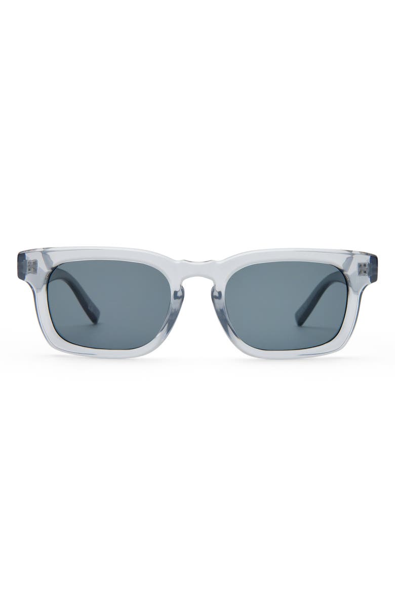 Le Specs Iceman 52mm Square Sunglasses, Main, color, Pewter / Smoke Mono