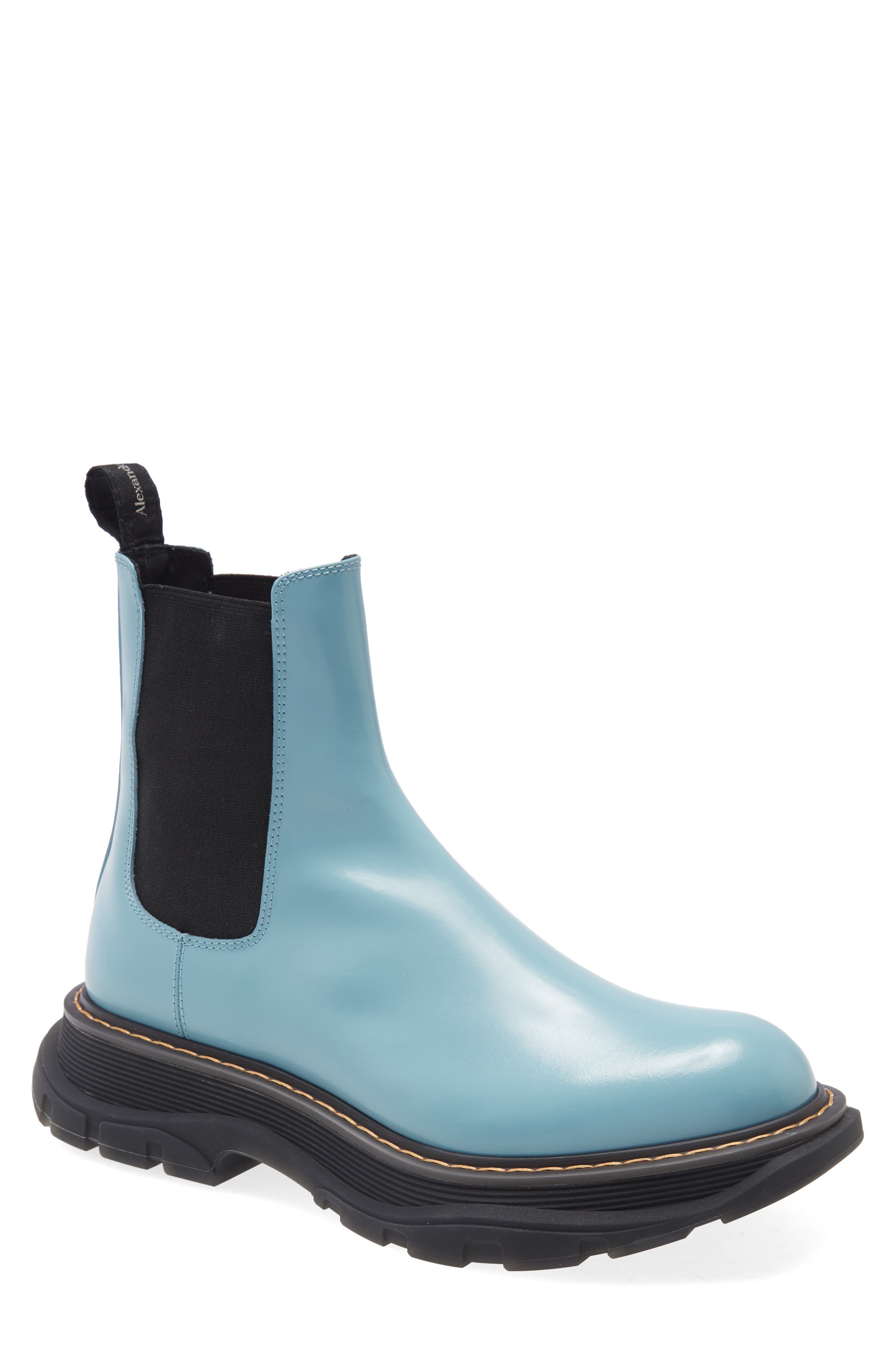 Alexander McQueen Tread Chelsea Boot, Main, color, CORN BLUE