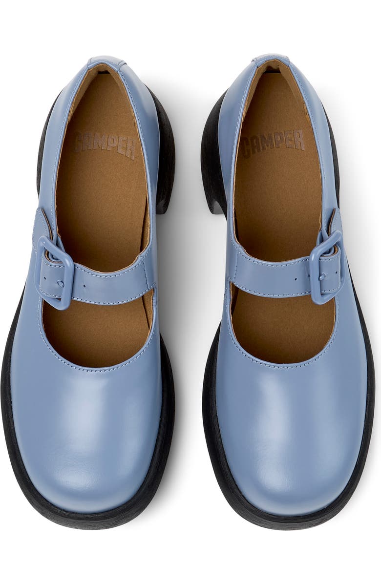 Camper Thelma II Platform Mary Jane Loafer, Alternate, color, Light/ Pastel Blue