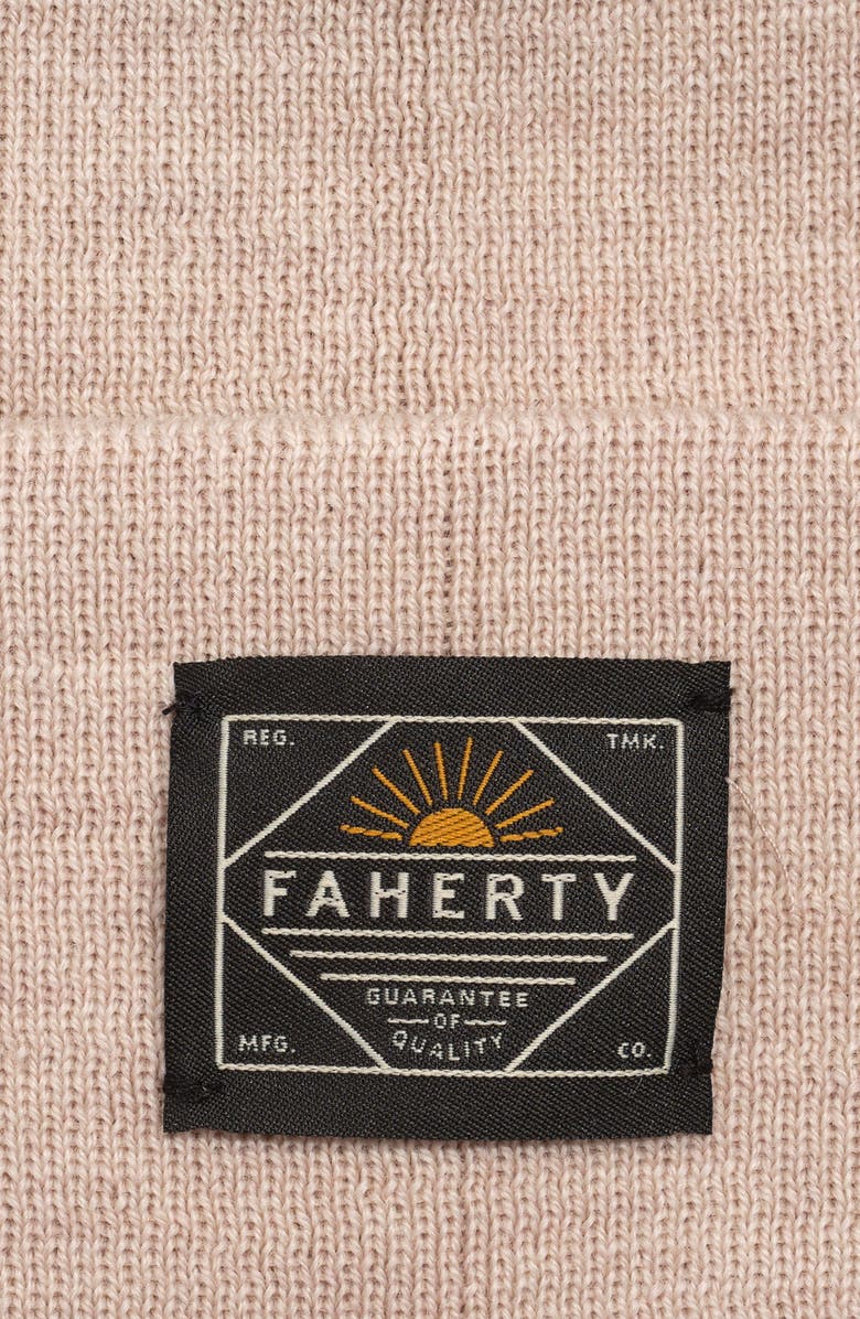 Faherty Workwear Merino Wool Beanie, Alternate, color, Oatmeal Heather