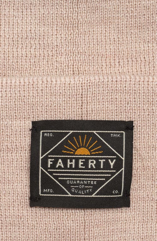 Faherty Workwear Merino Wool Beanie In Brown