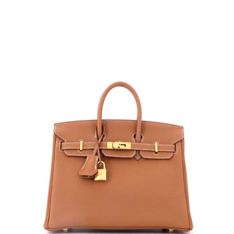 Birkin Handbag Brown Togo with Gold Hardware 25