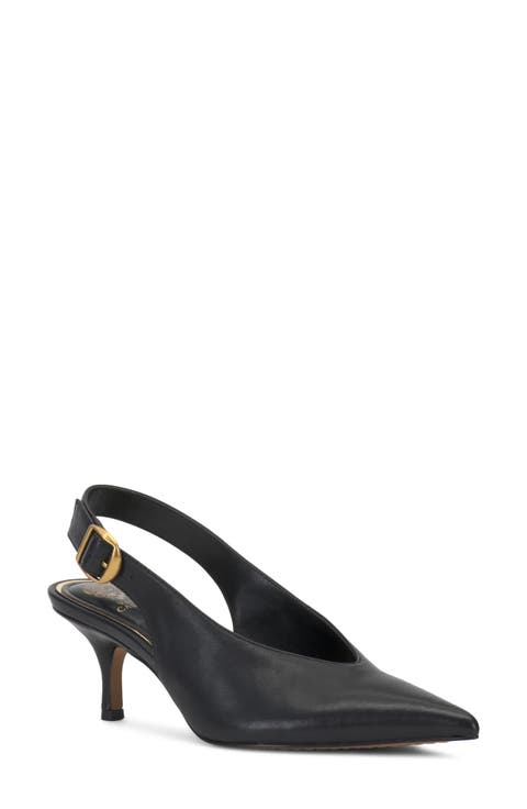 Talmie Faux Leather Slingback Pump