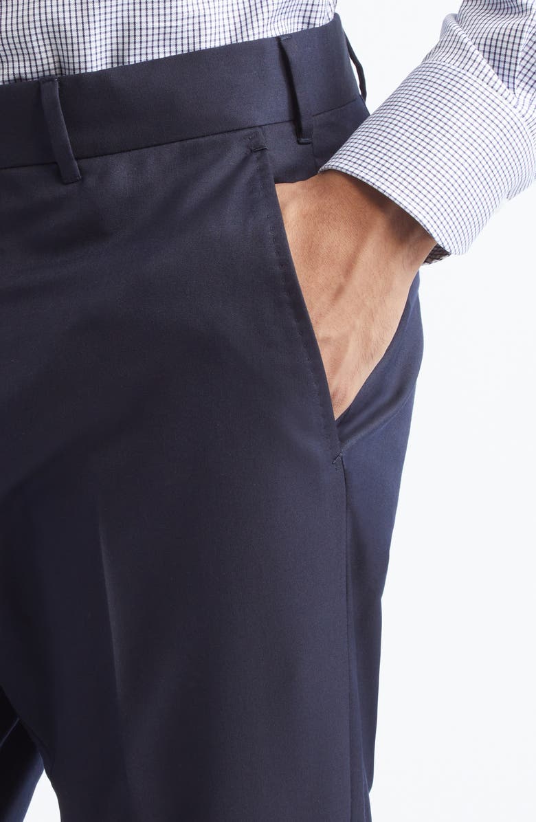 ZEGNA Centoventimilia Wool Trousers, Alternate, color, Navy Blue