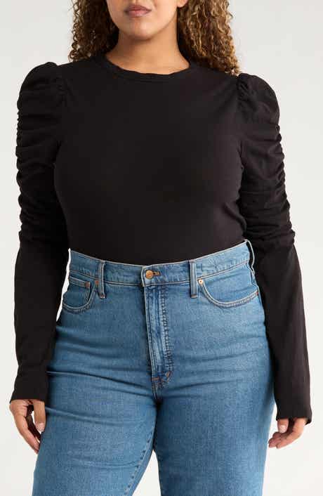 Renee C Long Puff Sleeve Top