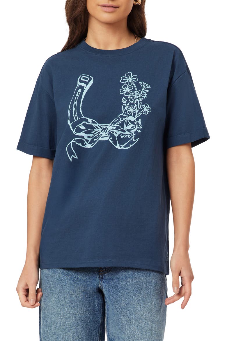 Relaxed Fit Roll Cuff Graphic T-Shirt, Main, color, BIG DIPPER