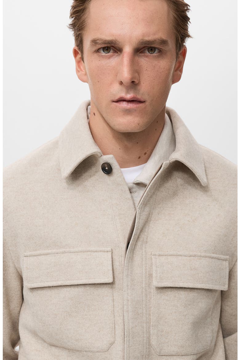 Flannel Pocket Overshirt, Alternate, color, SAND