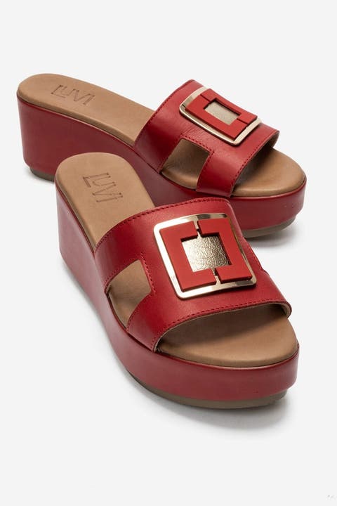 Hiola Leather Platform Sandal