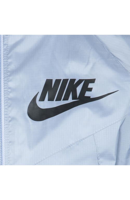 Nike Kids' Camo Print Fleece Lined Windbreaker In Glacier Grey Frost