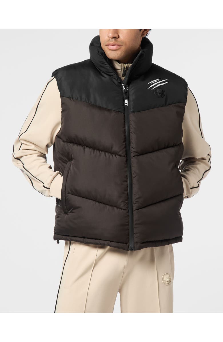 PLEIN SPORT Puffer Jacket Vest Men, Main, color, Black