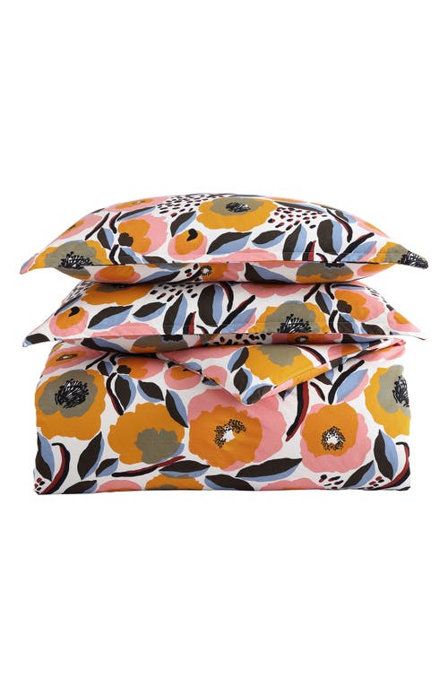 Marimekko Rosarium Comforter & Sham Set in Medium Pink 