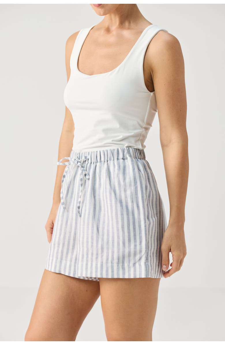 Reistor Relaxed Fit Striped Shorts, Alternate, color, Striped Linen