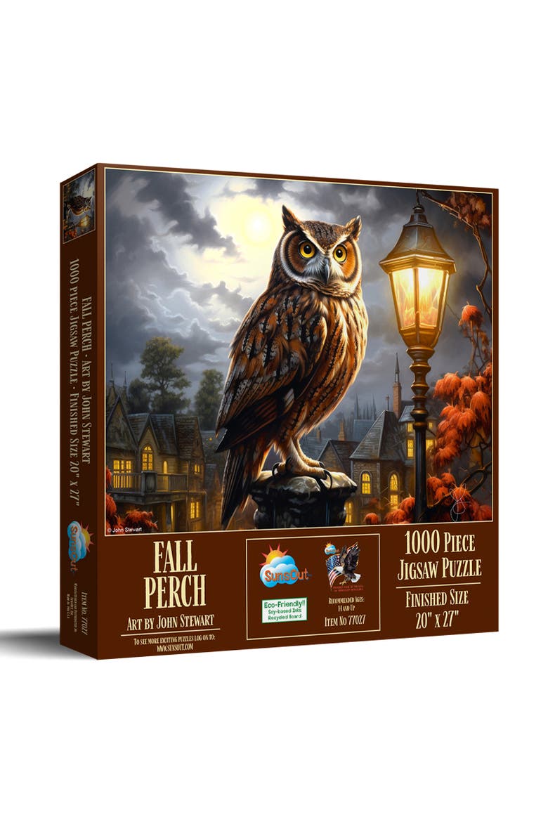 Fall Perch 1000 piece Jigsaw Puzzle for Adults, Main, color, Multicolor