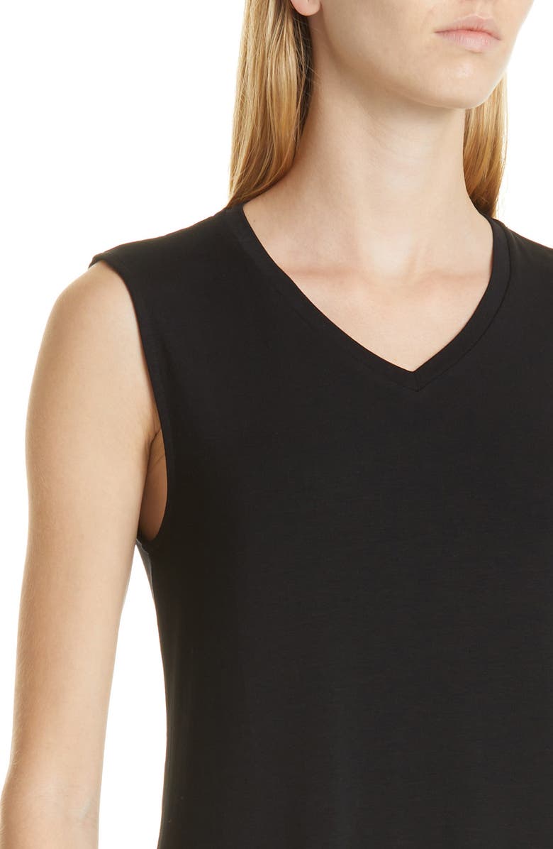 Eileen Fisher Sleeveless V-Neck Dress, Alternate, color, 