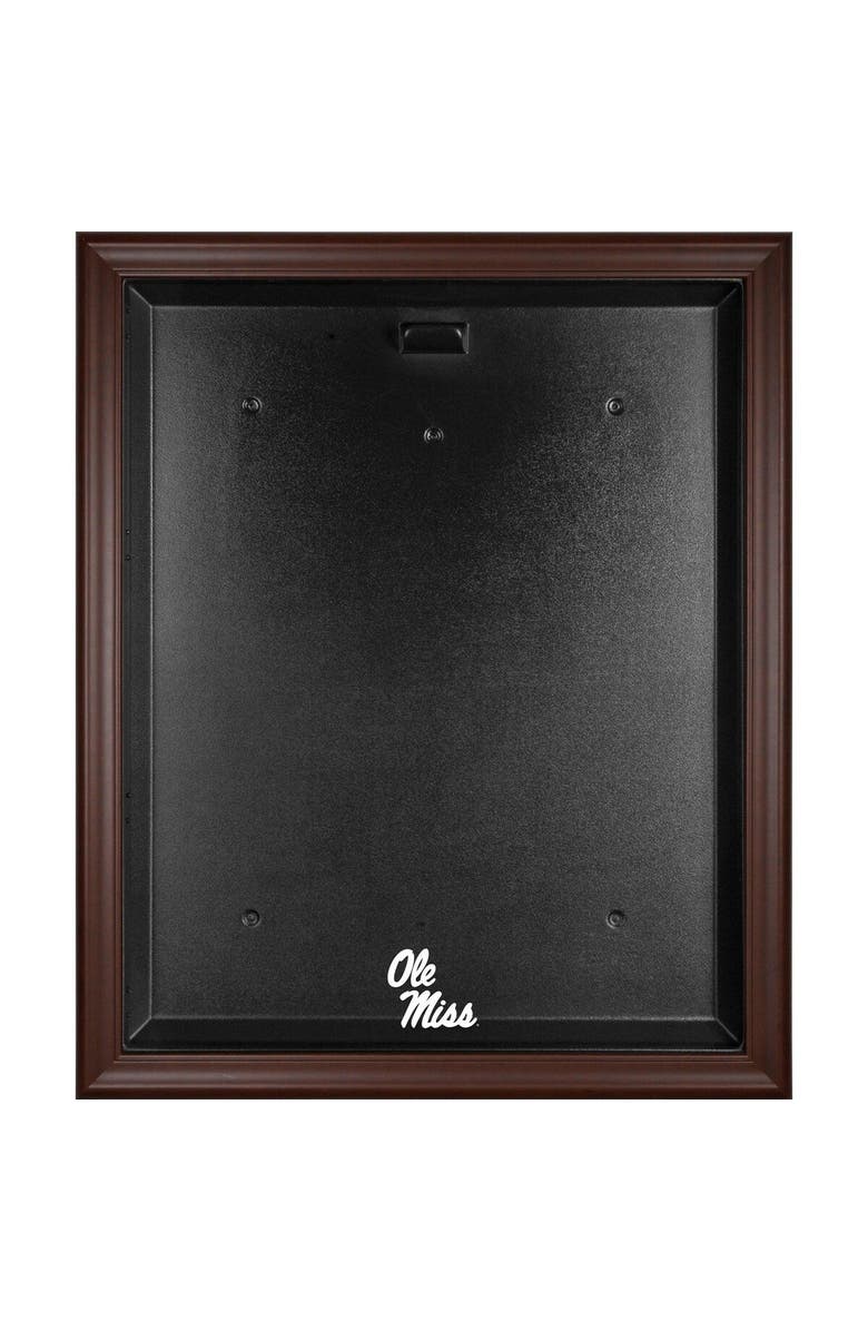 FANATICS AUTHENTIC Ole Miss Rebels Brown Framed Logo Jersey Display Case, Main, color, 