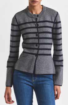 Derek Lam 10 Crosby Mariana Reversible Button-Up Sweater