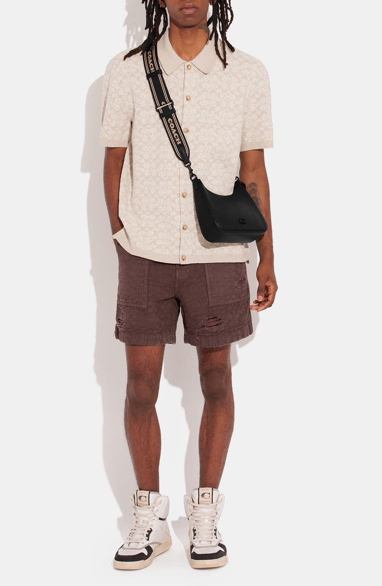 COACH Crossgrain Leather Hobo Crossbody Bag, Alternate, color,