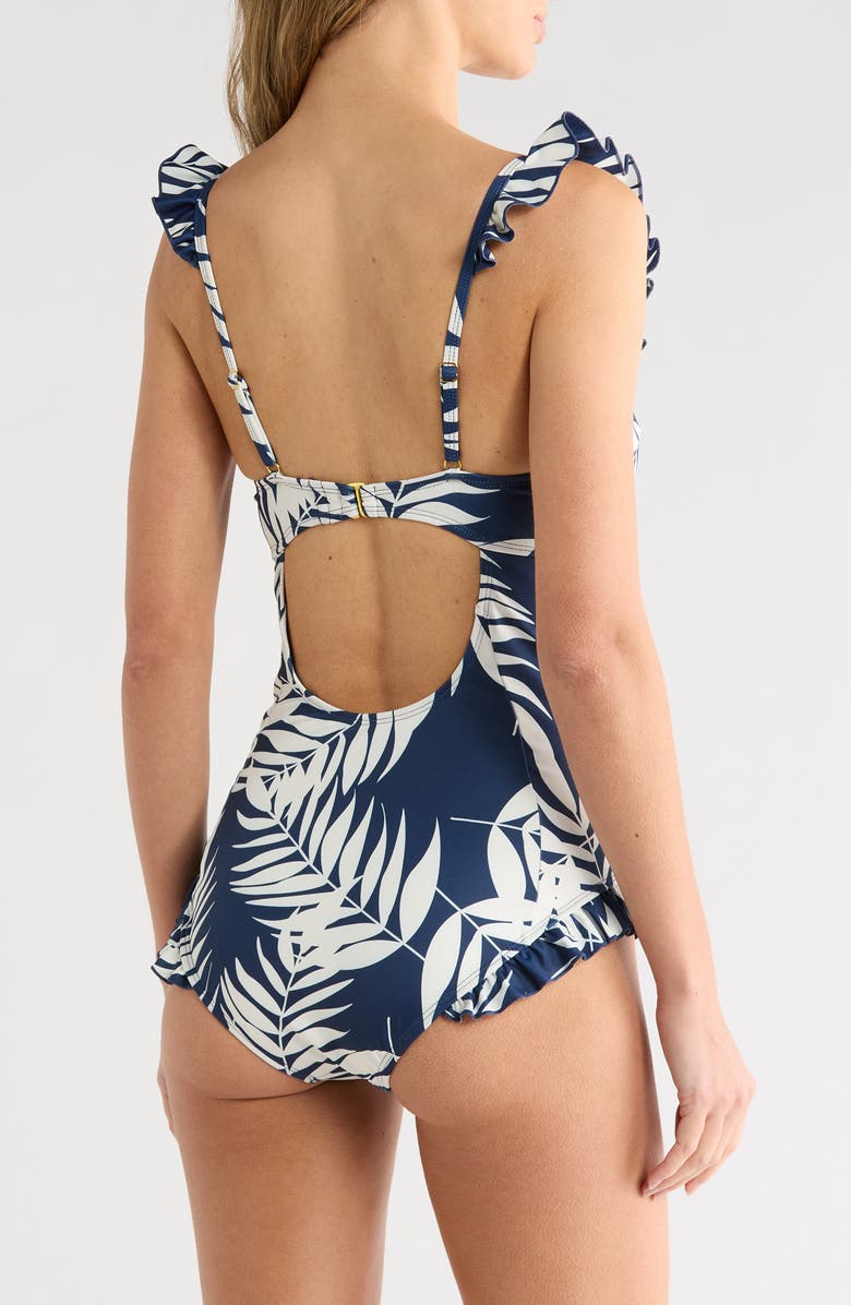 Hutch McKenzie One-Piece Swimsuit, Alternate, color, Navy Paradise Foliage
