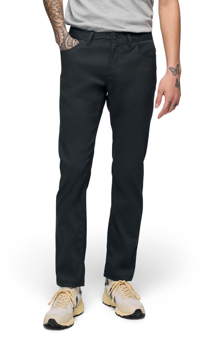 prAna Stretch Zion<sup>™</sup> 5-Pocket Pants, Main, color, Black