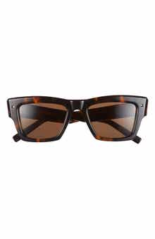 Valentino 50mm Square Sunglasses