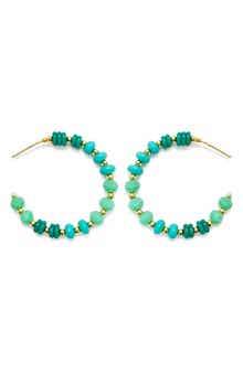 Panacea Beaded Hoop Earrings