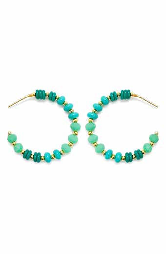 Panacea Beaded Hoop Earrings