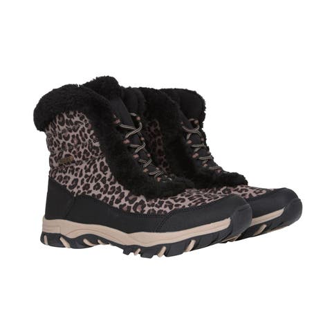 Ohio Leopard Print Thermal Snow Boots
