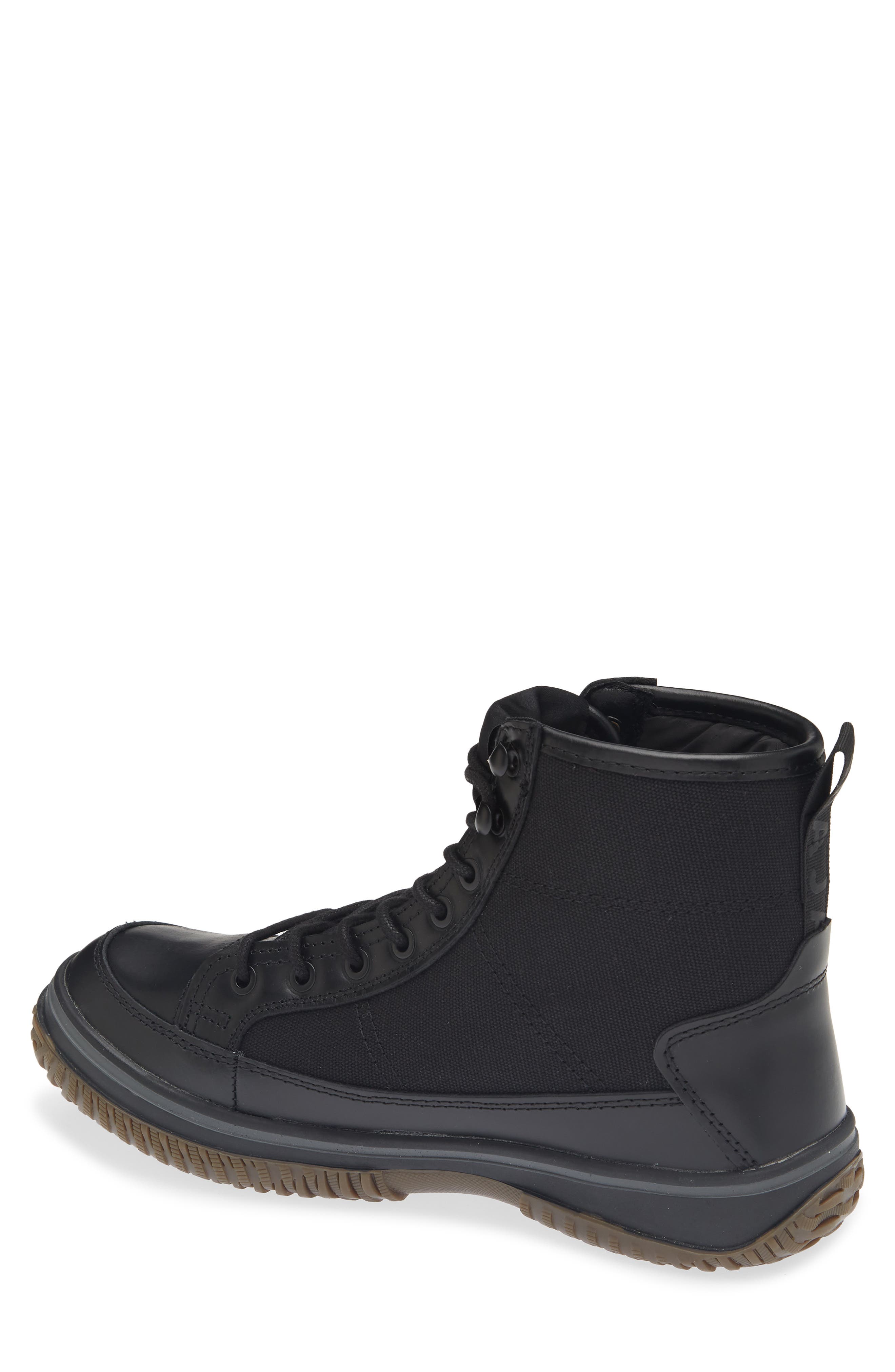 Trev Leather Weather Boot, Alternate, color, BLACK
