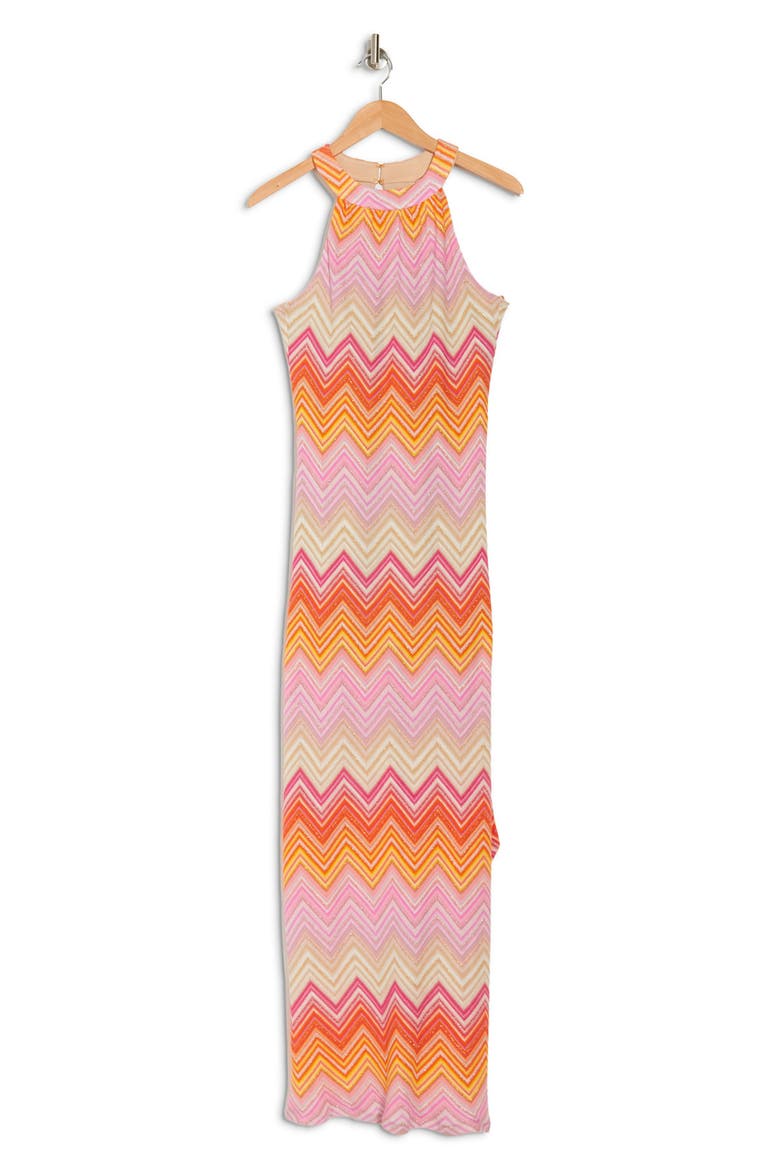 Speakeasy Zig Zag Maxi Dress, Alternate, color, MULTI