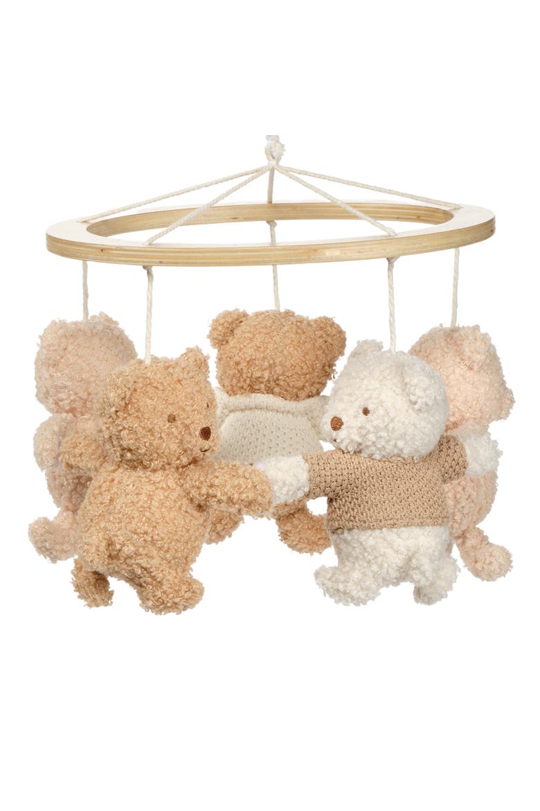 Teddy Bear Musical Infant Baby Crib Mobile Soother Toy, Alternate, color, Brown