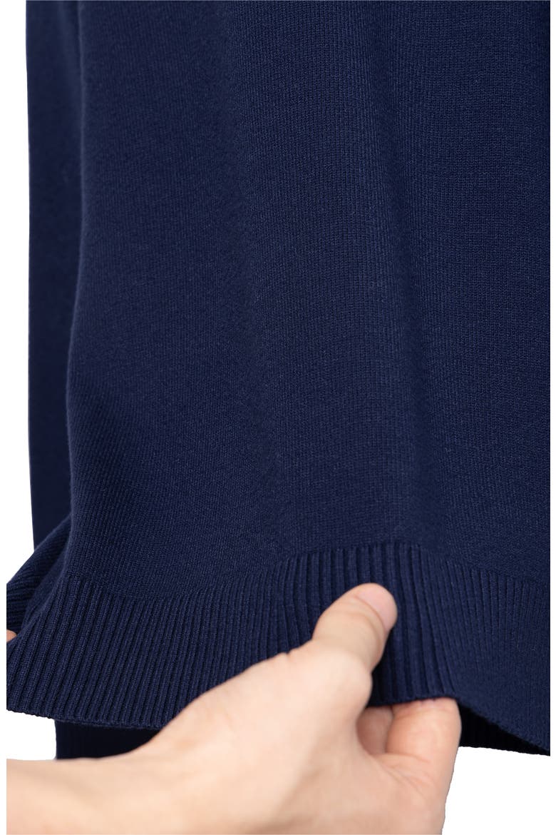 Kids' Basic Crew Neck Sweater, Alternate, color, NAVY