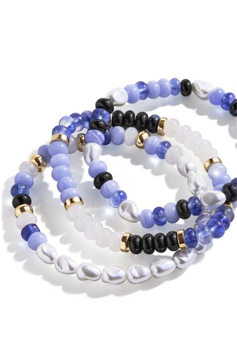 Kai Set of 3 Beaded Bracelets