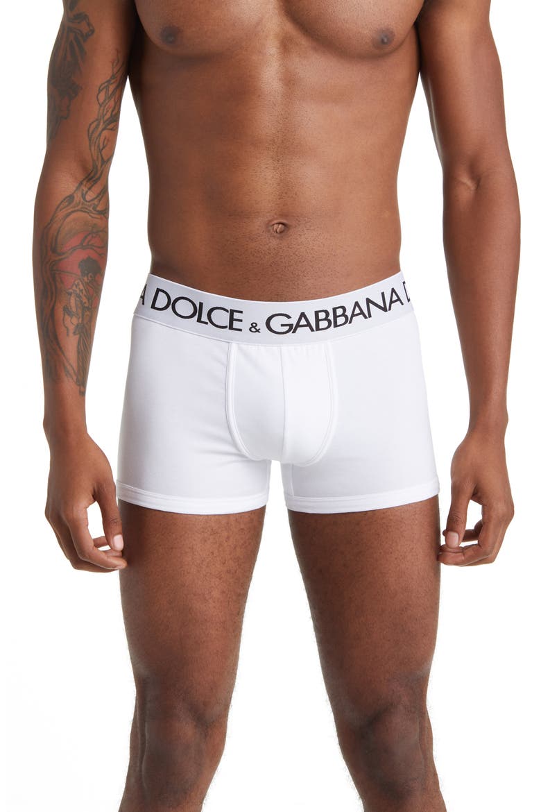 Cotton Stretch Jersey Boxer Briefs, Main, color, WHITE