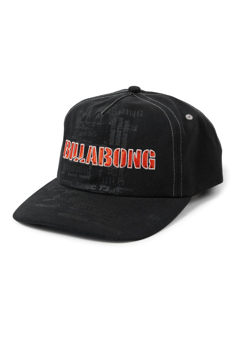 Bolted Baseball Cap, Main, color, WASHED BLACK