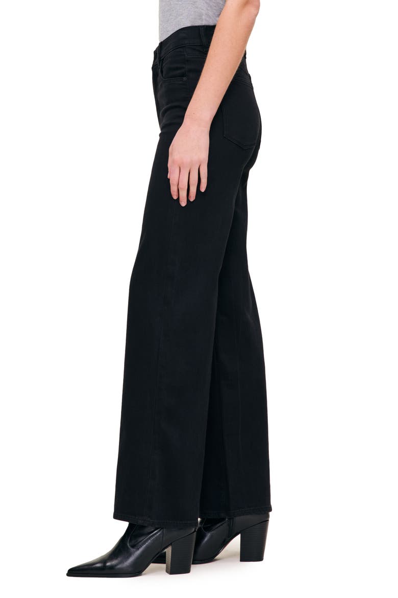 Hepburn High Waist Wide Leg Jeans, Alternate, color, JET BLACK VINTAGE