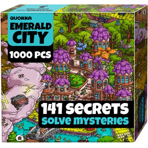 1000 Piece Jigsaw Puzzle for Adults - Alice in Wonderland, Red Riding Hood & Emerald Kingdom