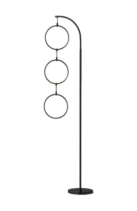 Nova 74" Novelty Halo Integrated LED Floor Lamp with 3-Way Dimming